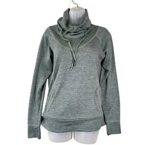 Kuhl Lea Pullover Sweater Cowl Neck Women's Small Green Pocket Outdoor Hiking‎